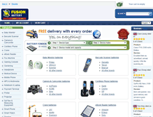 Tablet Screenshot of fusionbattery.co.uk